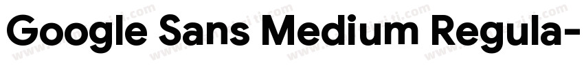 Google Sans Medium Regula字体转换